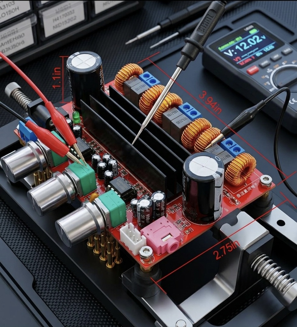 TPA3116D2 2.1 Channel High Power Digital Audio Amplifier Board (50W+50W Stereo + 100W Subwoofer Bass) 12V-24V DC - Free Shipping - Image 2