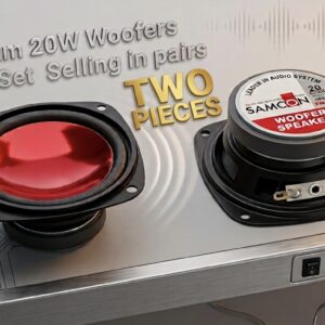 SAMCON TIGER SBE-331 3 Inch 20W Heavy Bass Woofer Speaker Unit (Pack of 2 / 1 Pair)