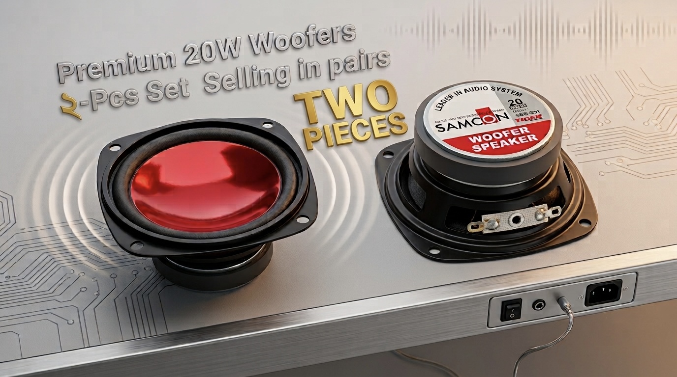 SAMCON TIGER SBE-331 3 Inch 20W Heavy Bass Woofer Speaker Unit (Pack of 2 / 1 Pair)