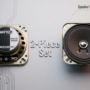 Sweton Kolkata 3 Inch 4 Ohm 10 Watt Satellite Audio Speaker Unit (Pack of 2 / 1 Pair)
