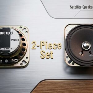 Sweton Kolkata 4 Inch 4 Ohm 6 Watt Full-Range DIY Audio Speaker (Pack of 2 / 1 Pair)